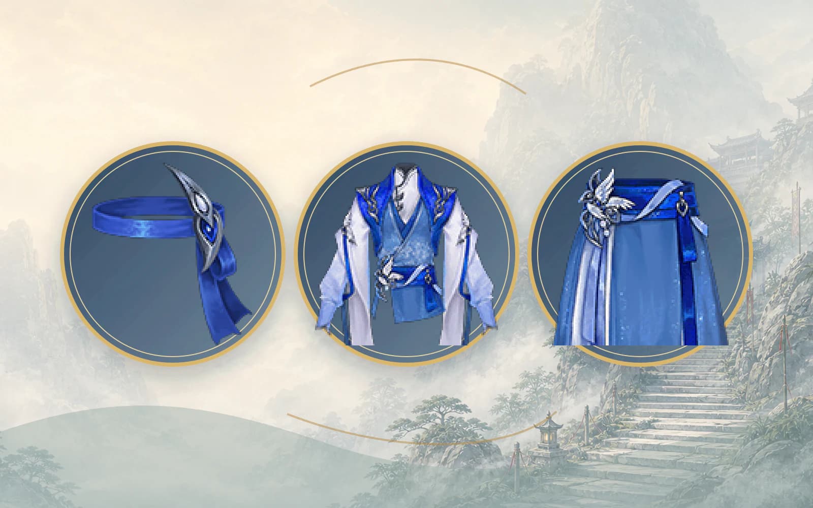 Frosty Moon, Proud Crane Outer Clothes set