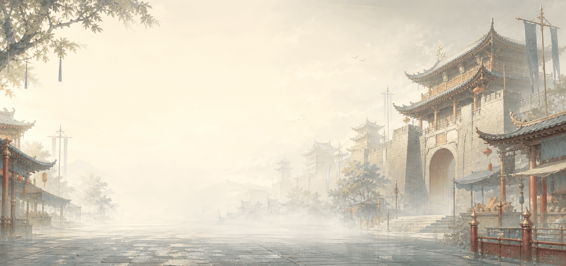 The JX2 Royal city gate prepared for the latest Beta update