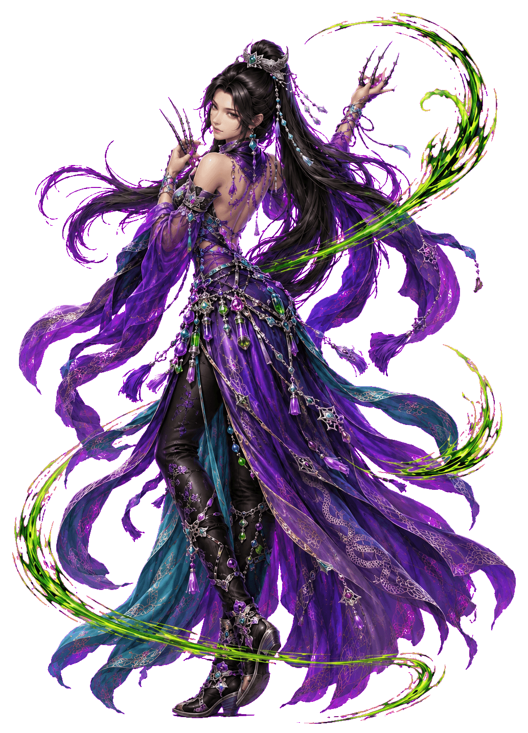 Five Poisons character art