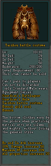 Taishou battle costume